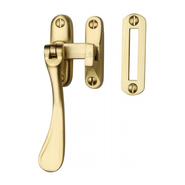 V1003 MP/HP-SB • Satin Brass • Heritage Brass Victorian Casement Fastener